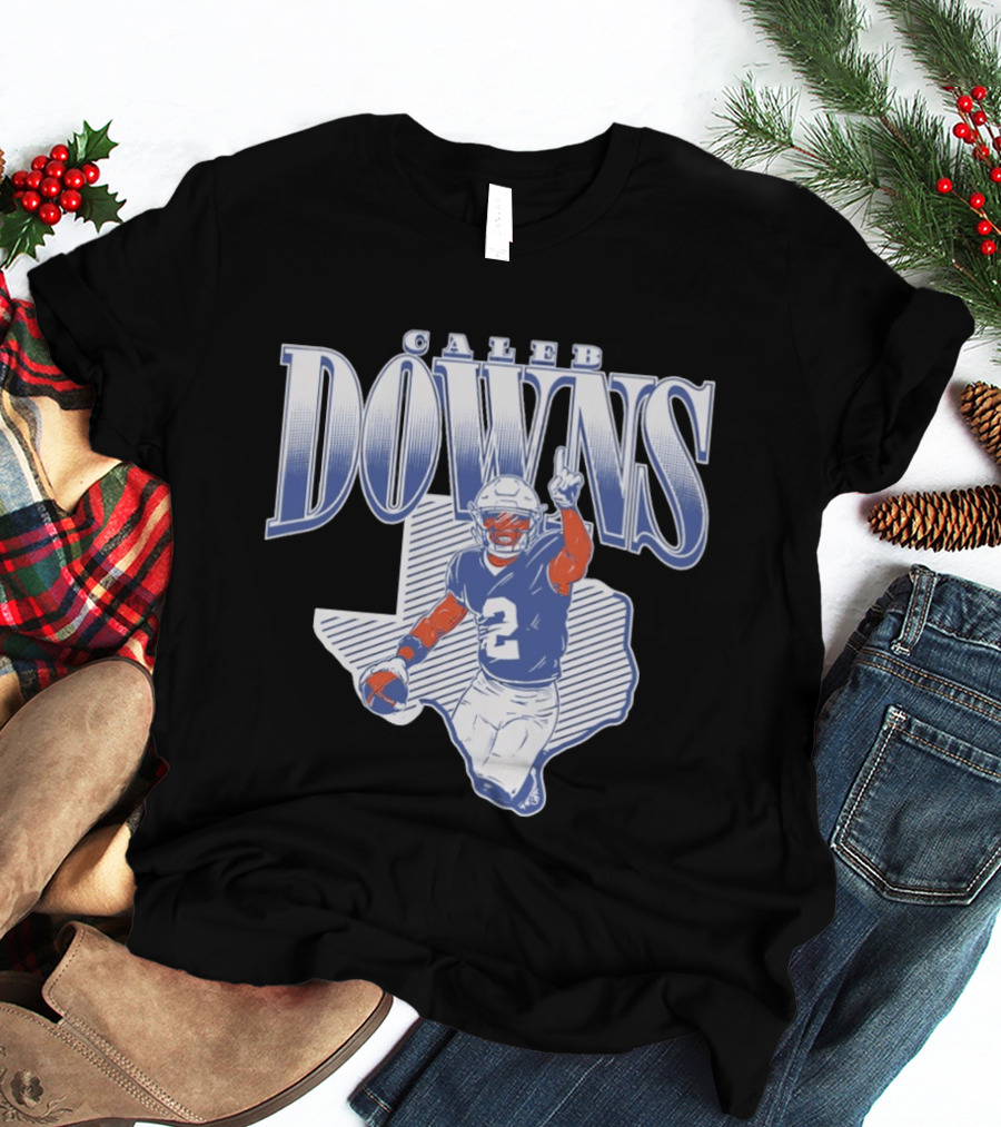 Caleb Downs Number 2 Texas Football Star Dallas Cowboys T-Shirt