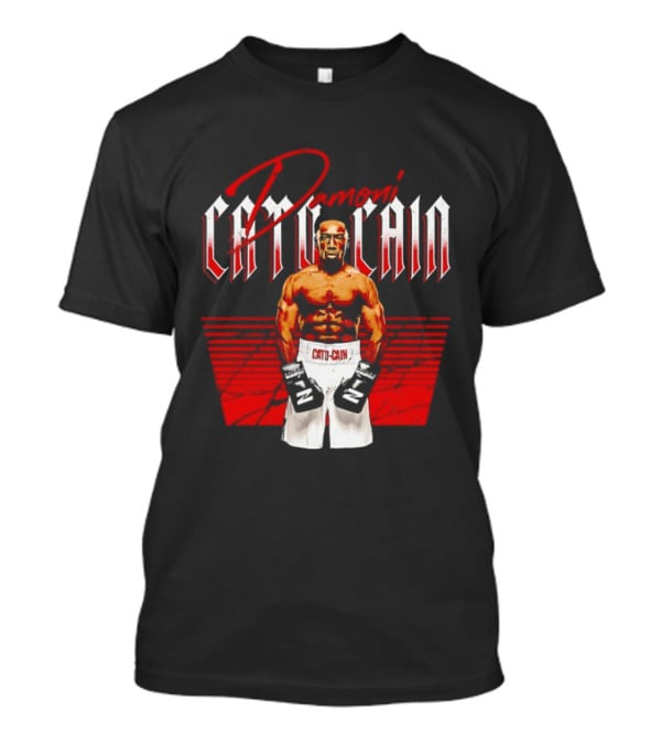 Damoni Cato Cain Boxing Fighter Zuffa Posed In Green Gloves T-Shirt