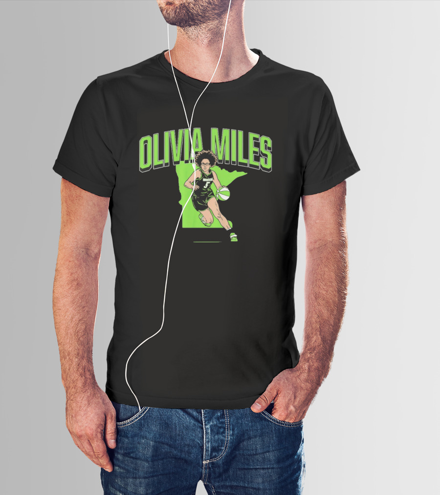 Olivia Miles Minnesota Lynx Basketball Star T-Shirt