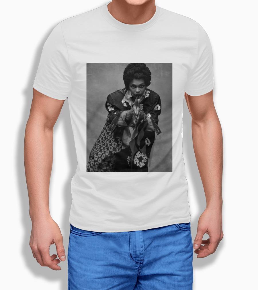 Denim Tears Ms. Lauryn Hill Iconic Style Photo T-Shirt