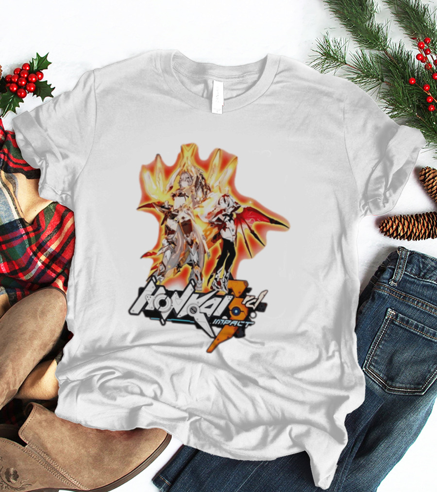 Honkai Impact 3rd HoYoverse Flame Armor Characters T-Shirt