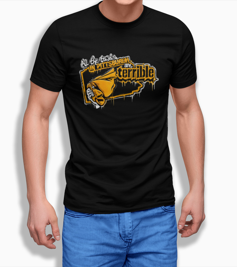 All The Towels In Pittsburgh Are Terrible Pittsburgh Steelers Football Graffiti 2026 T-Shirt