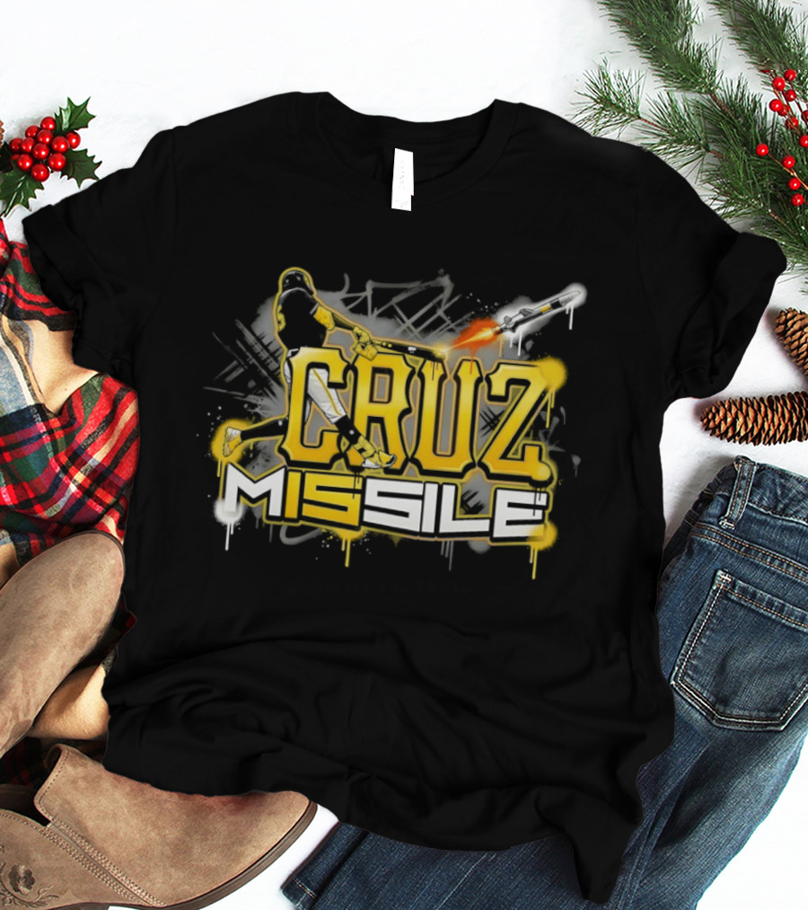 Cruz M15sile O'Neil Cruz Pittsburgh Pirates Baseball Graffiti T-Shirt