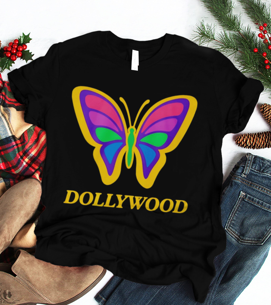 Dollywood 2026 Colorful Butterfly T-Shirt