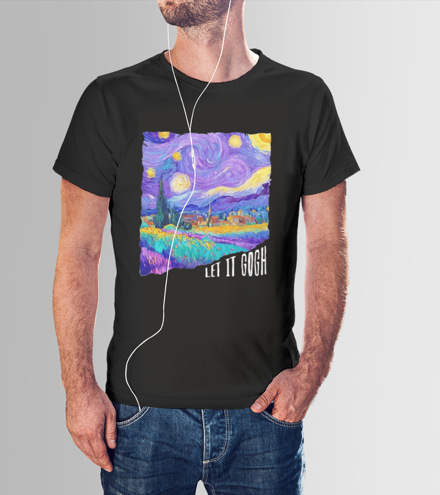 Let It Gogh Starry Night Van Gogh T-Shirt