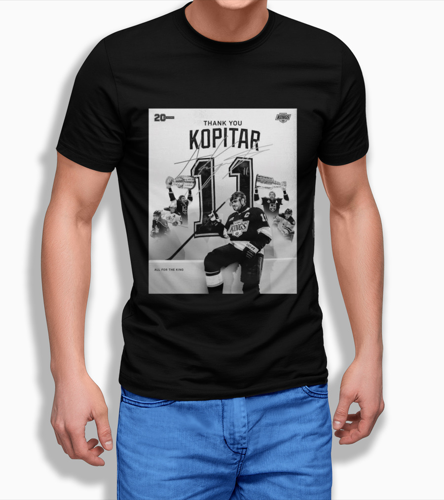 Thank You Kopitar 11 Los Angeles Kings All For The King 20 Seasons T-Shirt