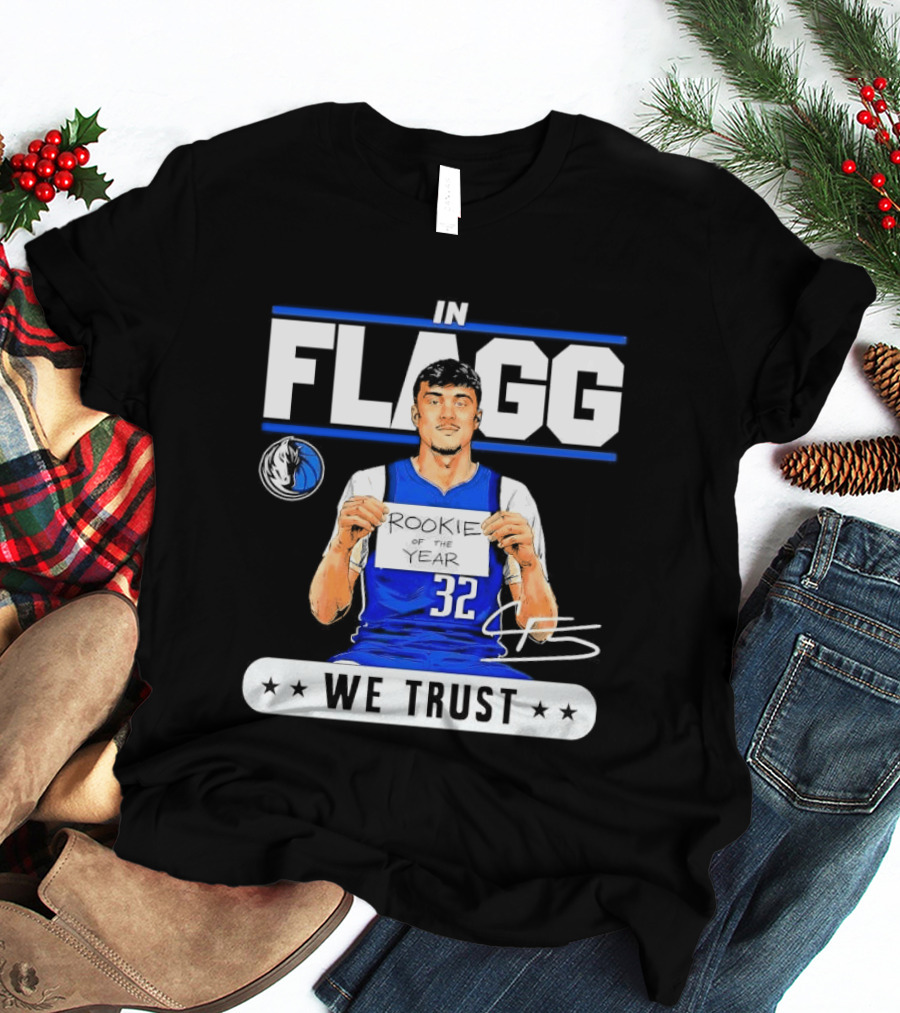 Cooper Flagg Dallas Mavericks Rookie In Flagg We Trust Basketball 32 T-Shirt