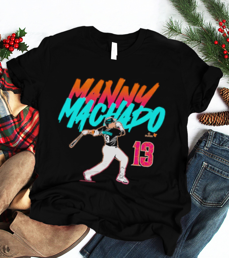 Manny Machado 13 Slugger Swing City Edition T-Shirt