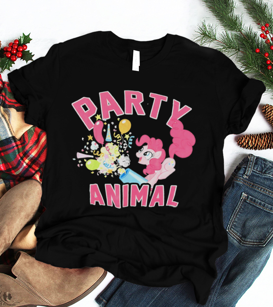 My Little Pony Party Animal Pinkie Pie Celebration Balloons Confetti T-Shirt