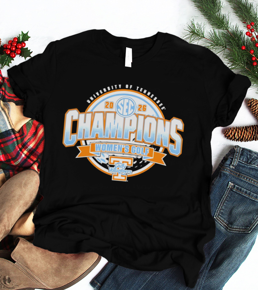 University Of Tennessee SEC 2026 Champions Women's Golf Lady Volunteers T-Shirt
