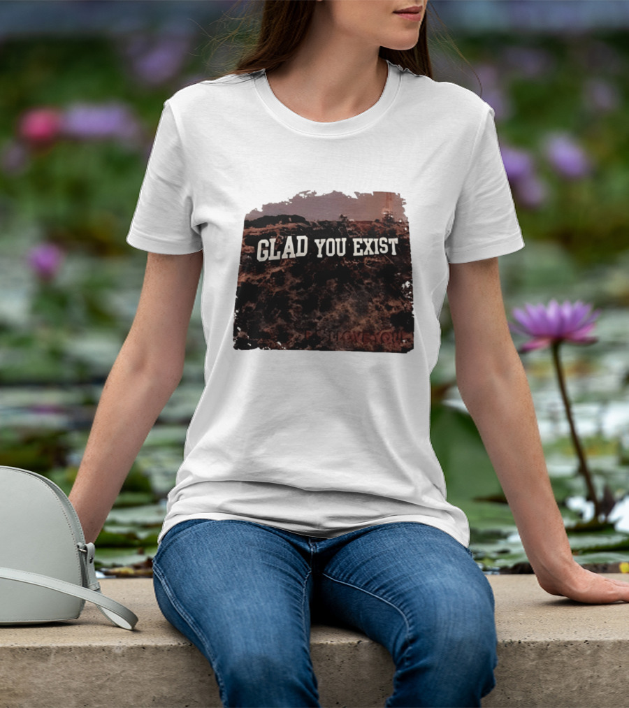 Brandy Melville Glad You Exist Pajama Party Collection T-Shirt