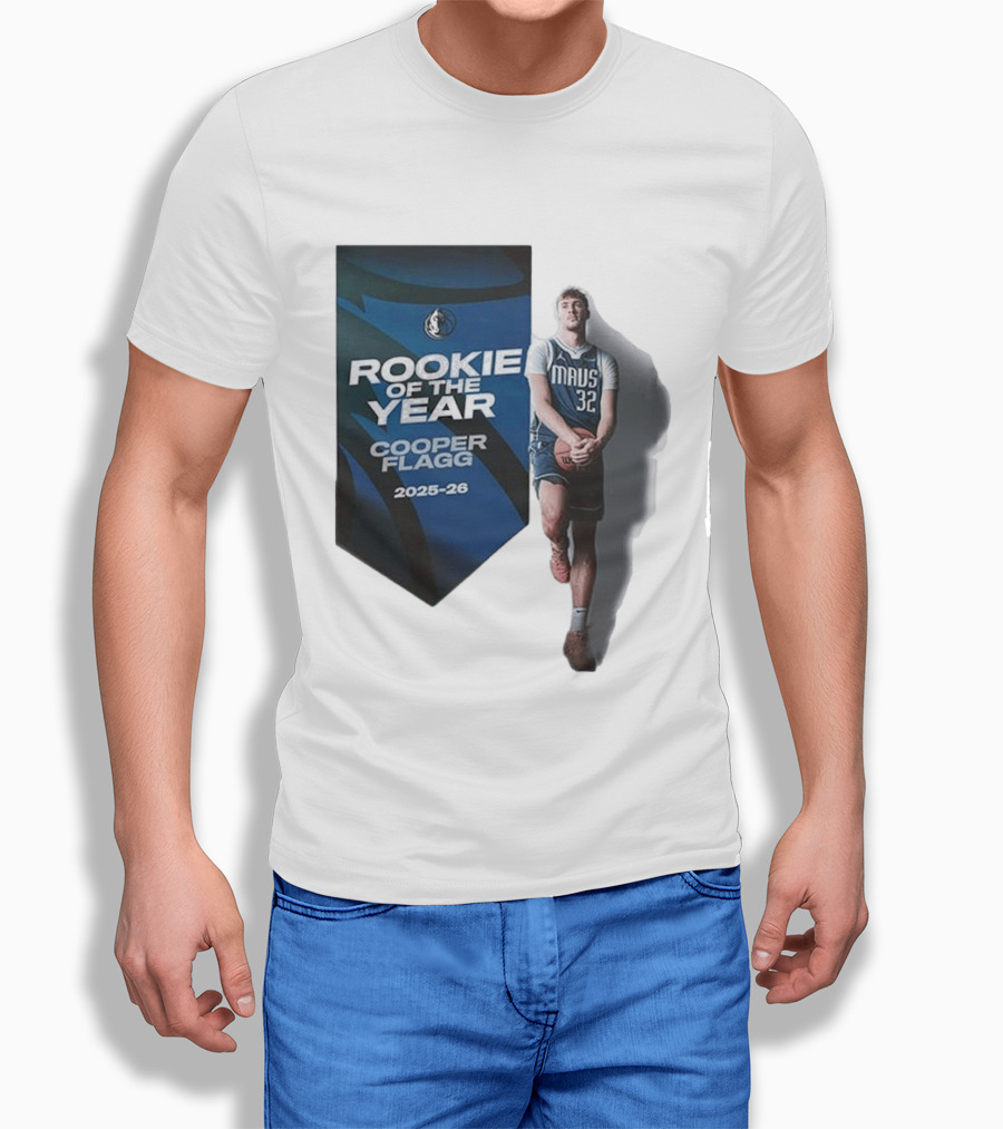 Rookie Of The Year Cooper Flagg 2025 26 Dallas Mavericks Mavs 32 T-Shirt