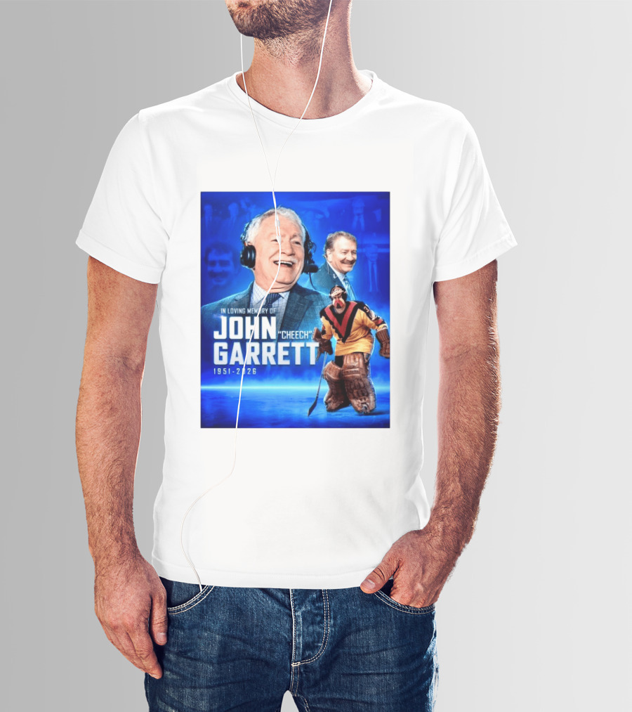In Loving Memory Of John Garrett Cheech 1951 2026 Hockey T-Shirt