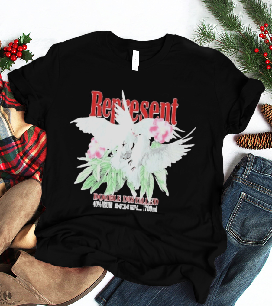 Represent Double Distilled Dove And Floral Elements Cade Cavalli T-Shirt