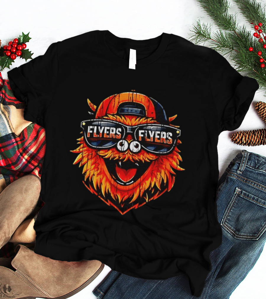 Philadelphia Flyers Gritty Sunglasses Hockey T-Shirt