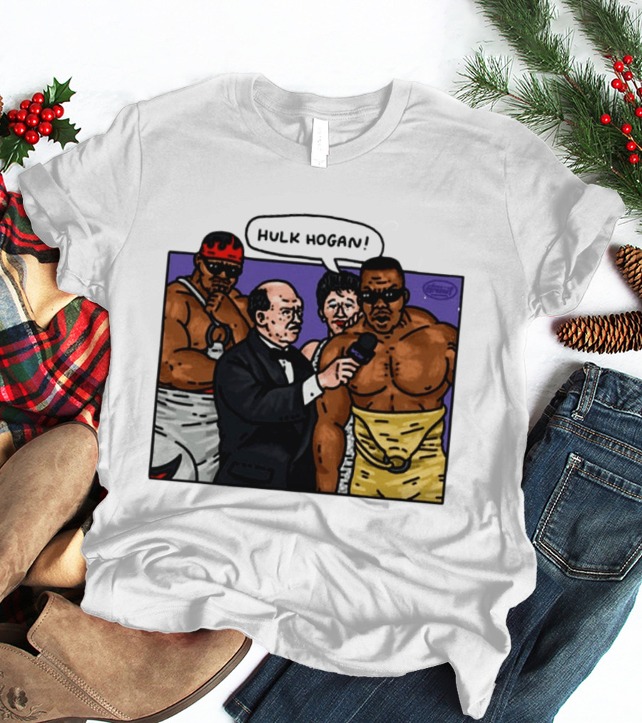 Culture Kings WWE Hulk Hogan Wrestlers Cartoon Interview Scene T-Shirt