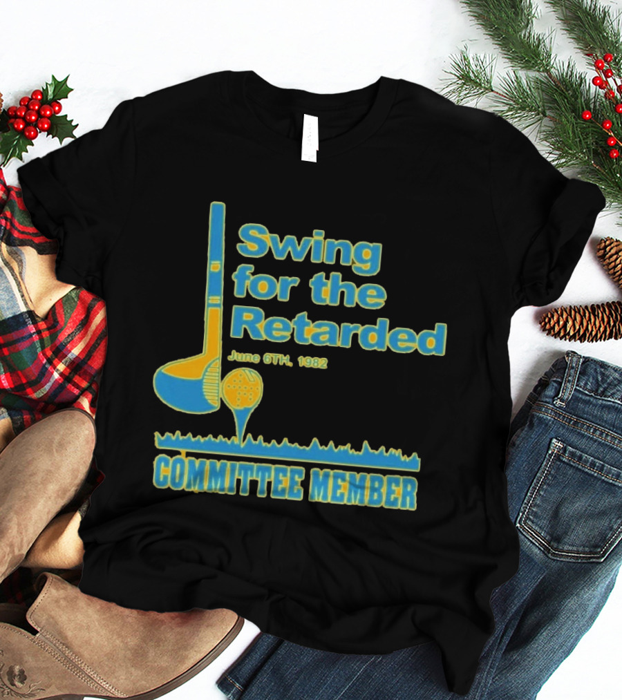 1982 Swing For The Retarded June 6th Committee Member Golf Event T-Shirt