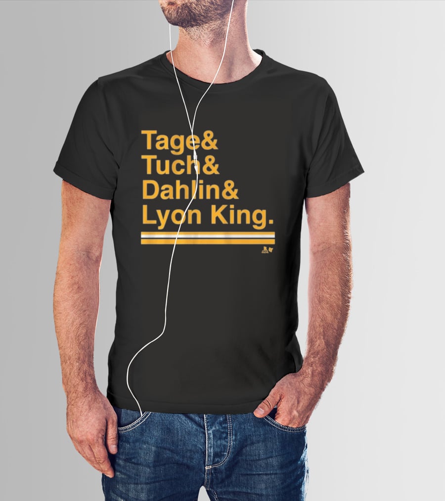 Tage Tuch Dahlin Lyon King Buffalo Hockey Ampersand T-Shirt