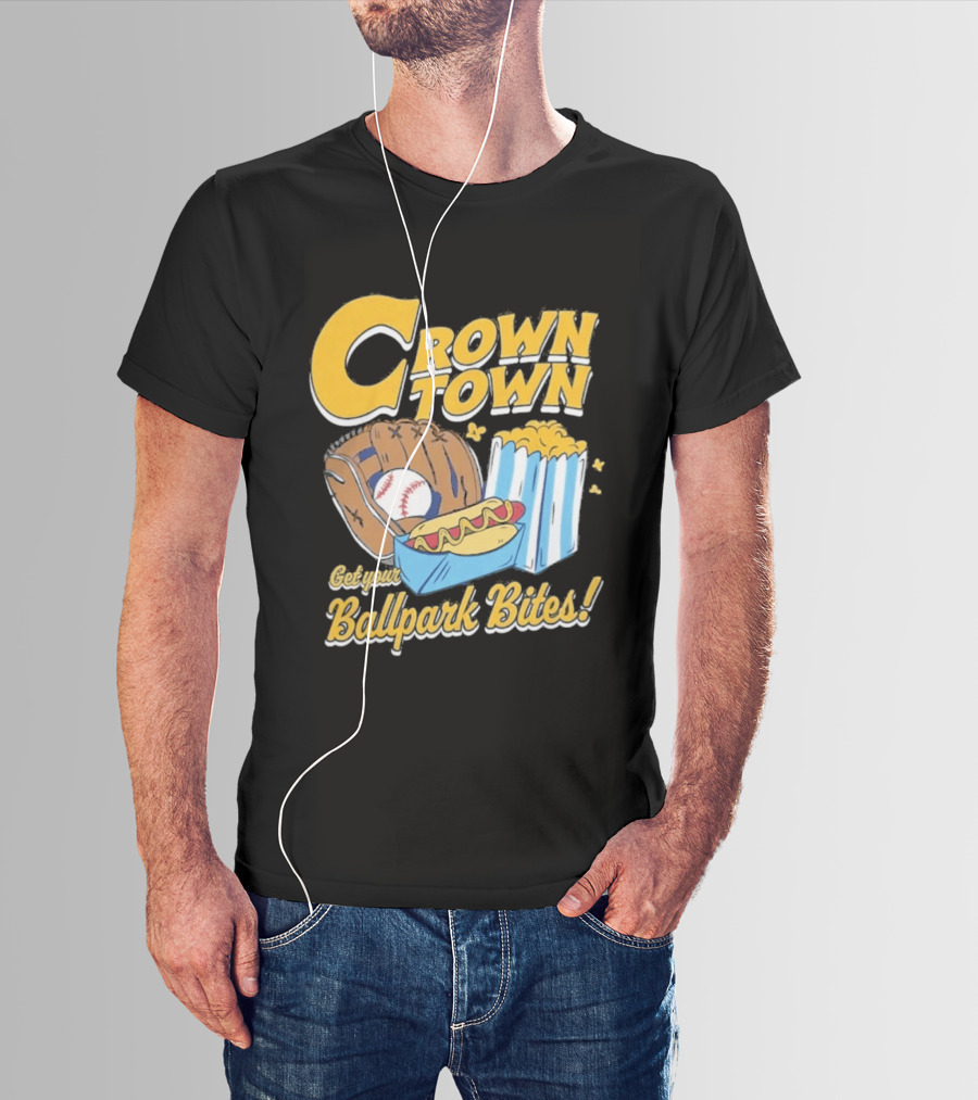 Crown Town Ballpark Bites Get Your Snacks T-Shirt