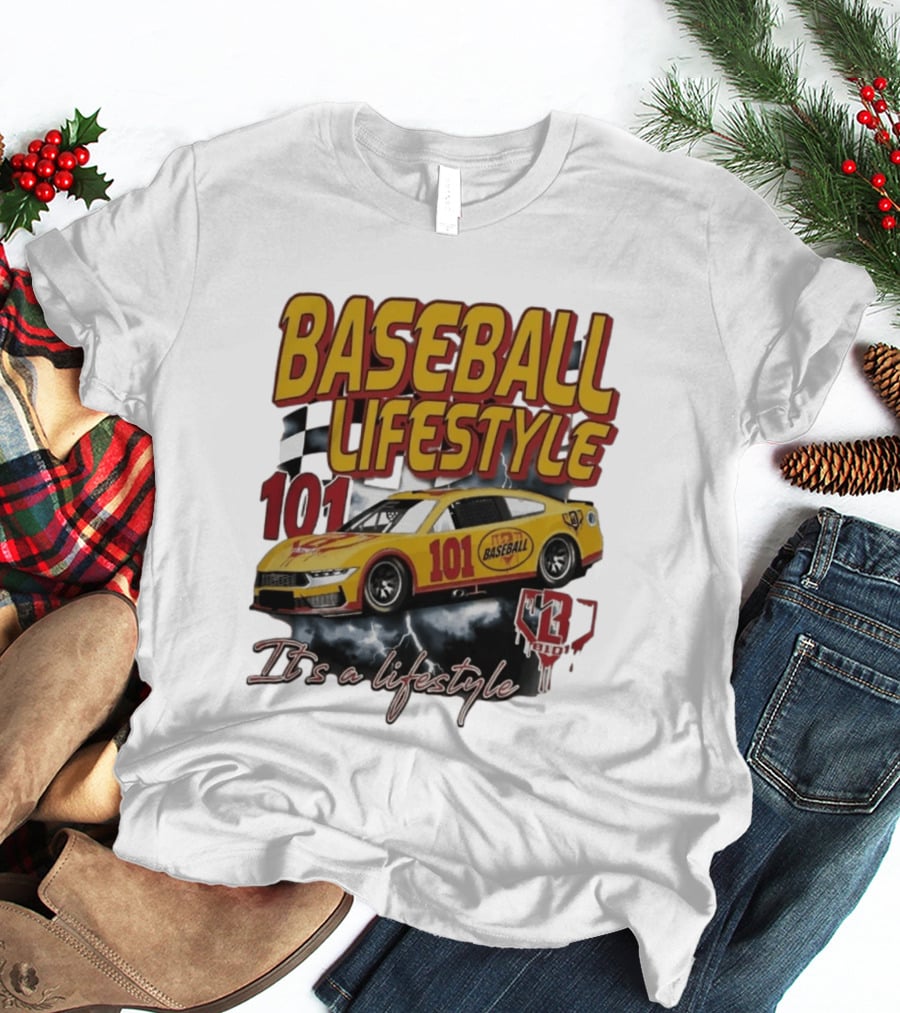 Baseball Lifestyle 101 Racing Car It's A Lifestyle 43RPM T-Shirt