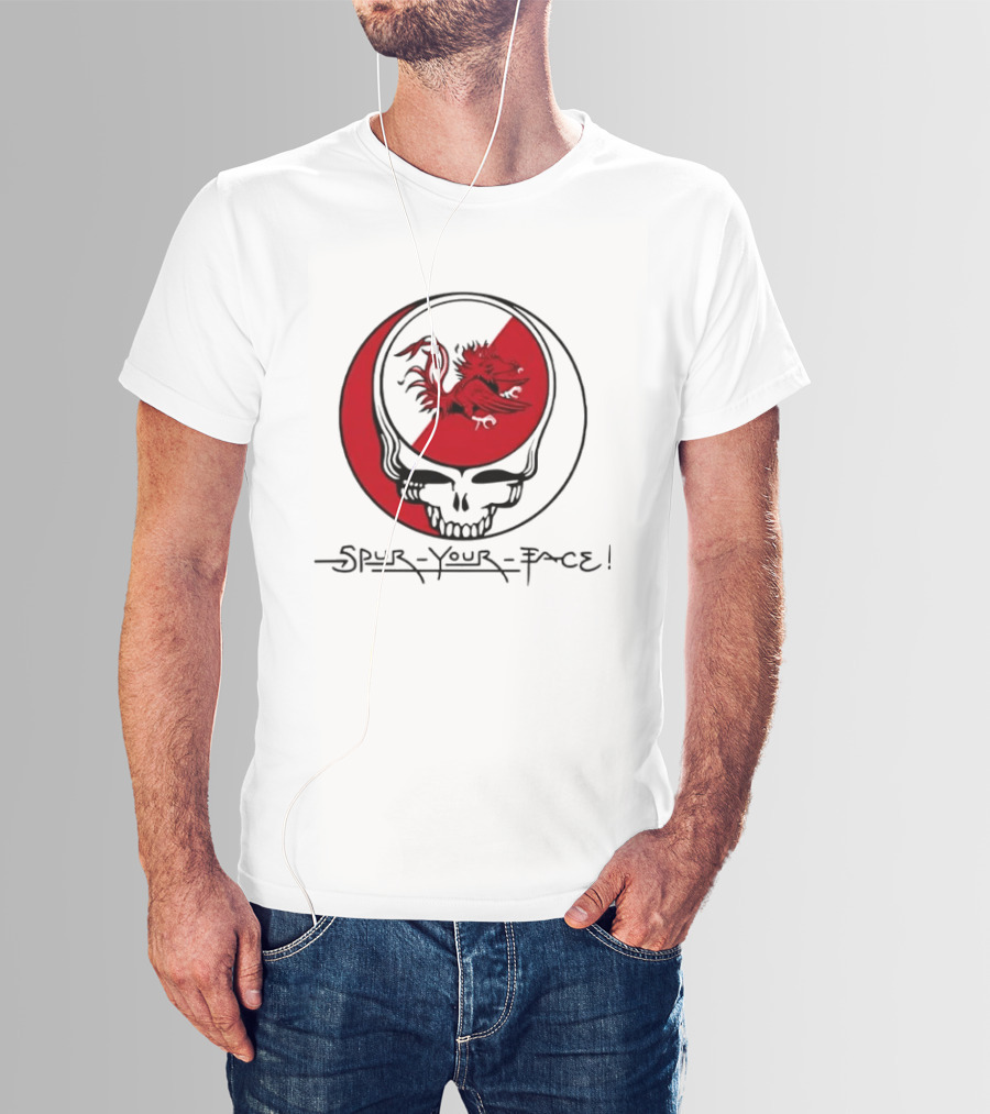 South Carolina Gamecocks Grateful Dead Spur Your Face T-Shirt