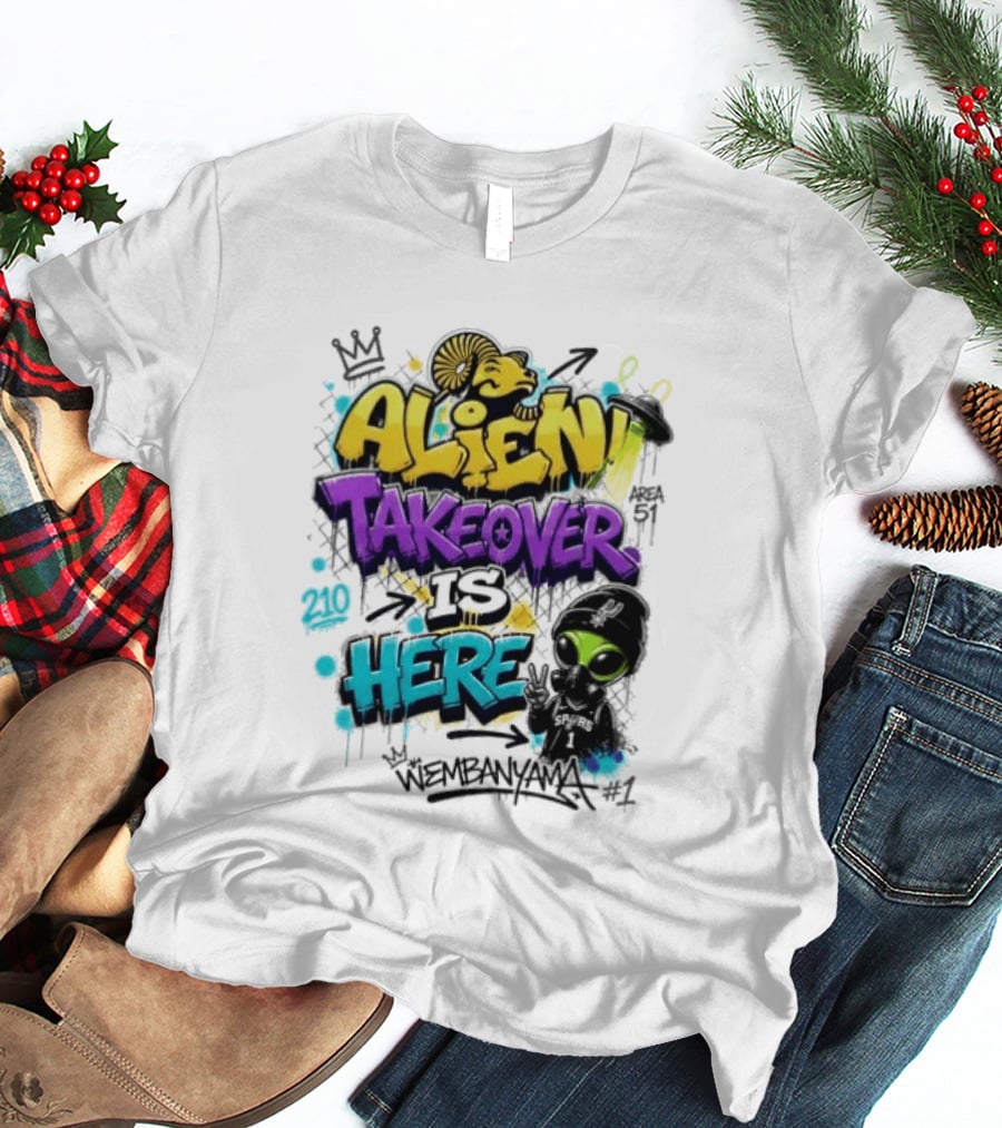 Alien Takeover Is Here Wembanyama T-Shirt
