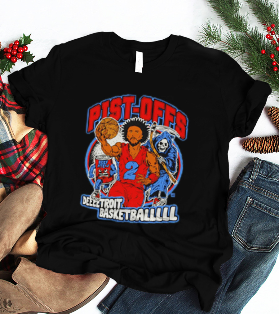 Pist Offs Detroit Basketball Player With Grim Reaper And Beer Keg T-Shirt