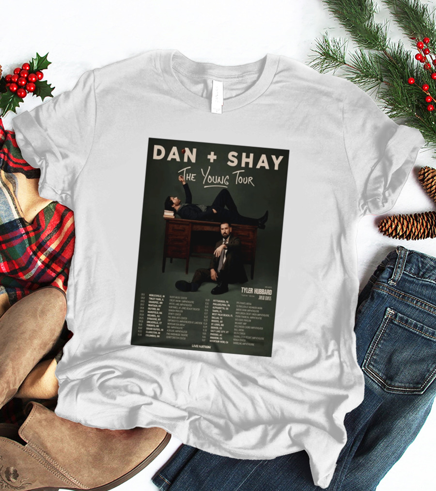 Dan Shay The Young Tour 2026 Tyler Hubbard Josh Ross Live Nation T-Shirt