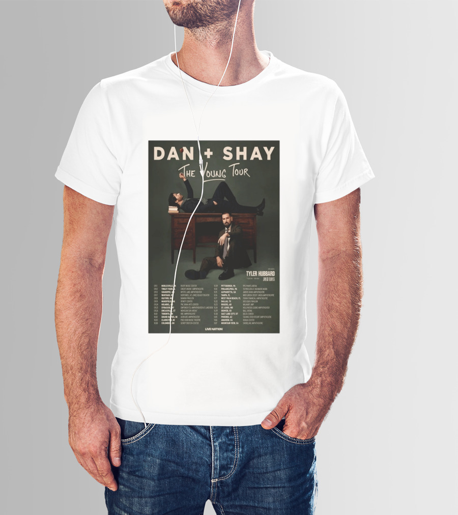 Dan Shay The Young Tour 2026 Tyler Hubbard Josh Ross Live Nation T-Shirt