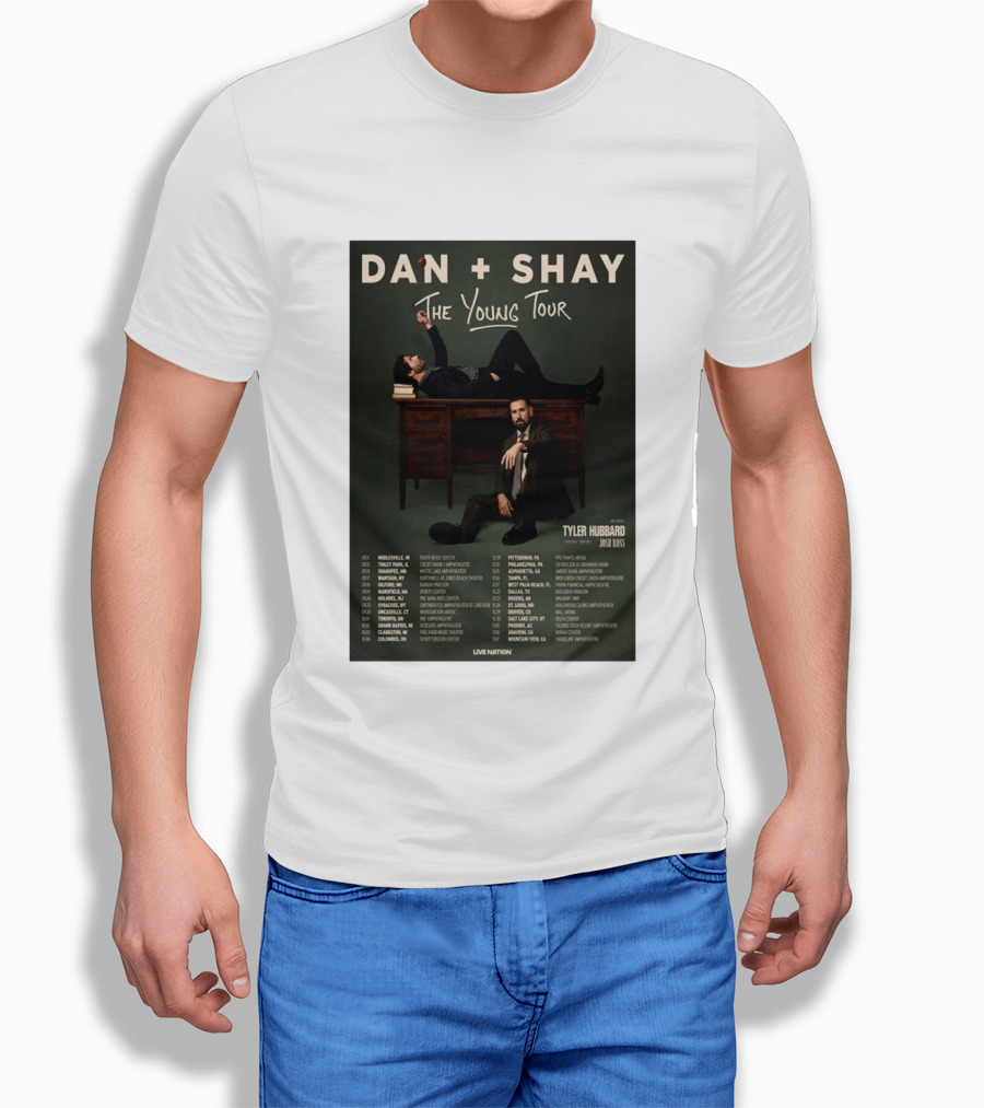 Dan Shay The Young Tour 2026 Tyler Hubbard Josh Ross Live Nation T-Shirt
