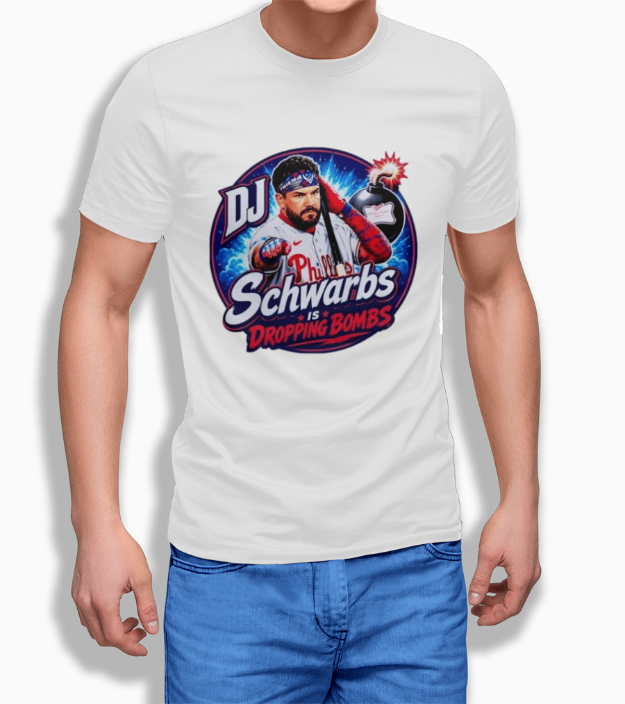 DJ Schwarbs Phillies Dropping Bombs T-Shirt