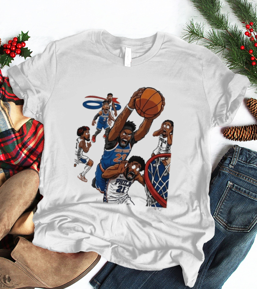 Josh Hart Monster Dunk New York Knicks Basketball Player Epic Slam T-Shirt