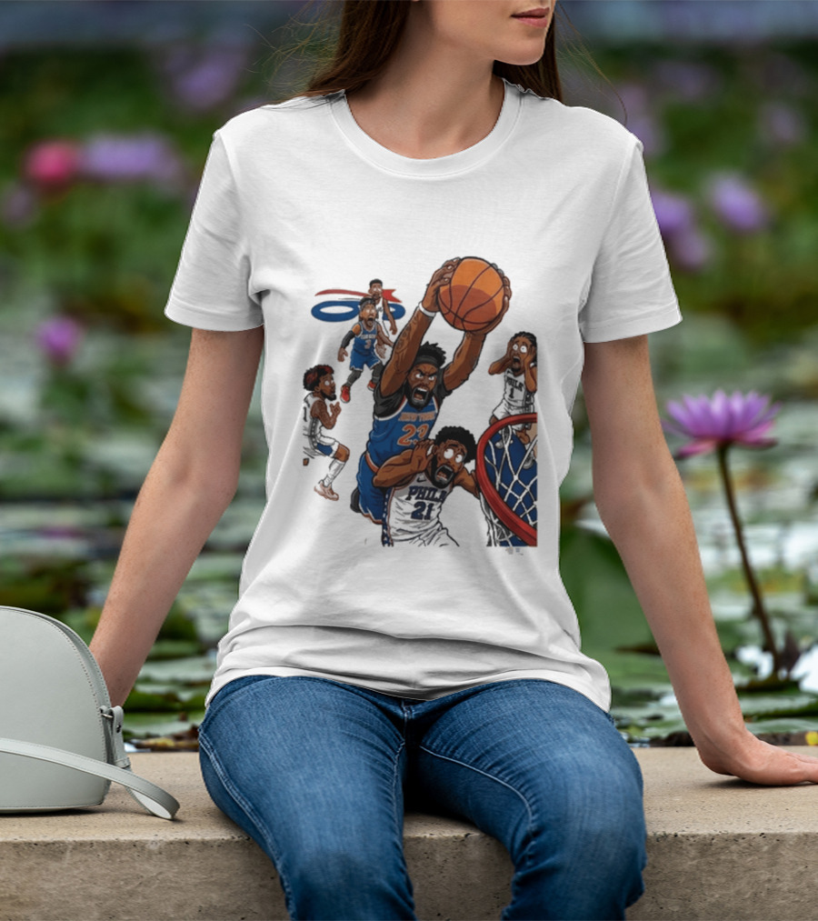 Josh Hart Monster Dunk New York Knicks Basketball Player Epic Slam T-Shirt