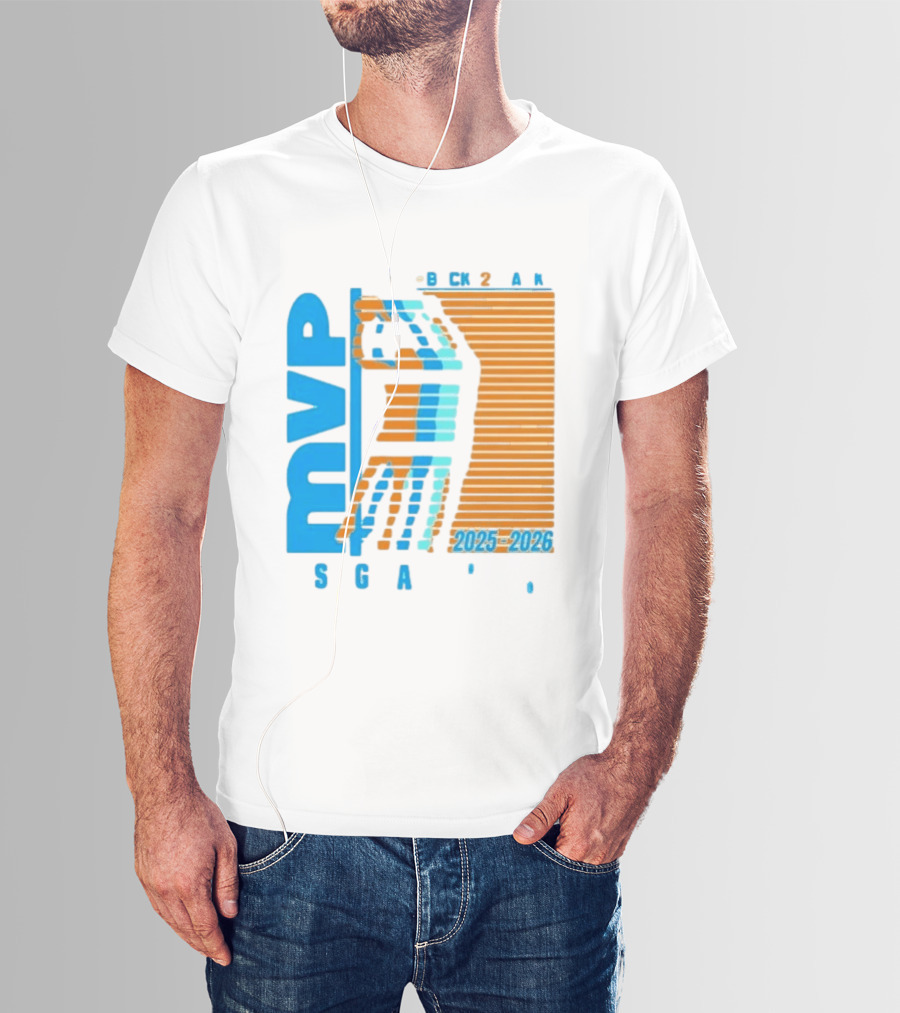 Shai Gilgeous Alexander Back 2 Back MVP 2025 2026 SGA T-Shirt