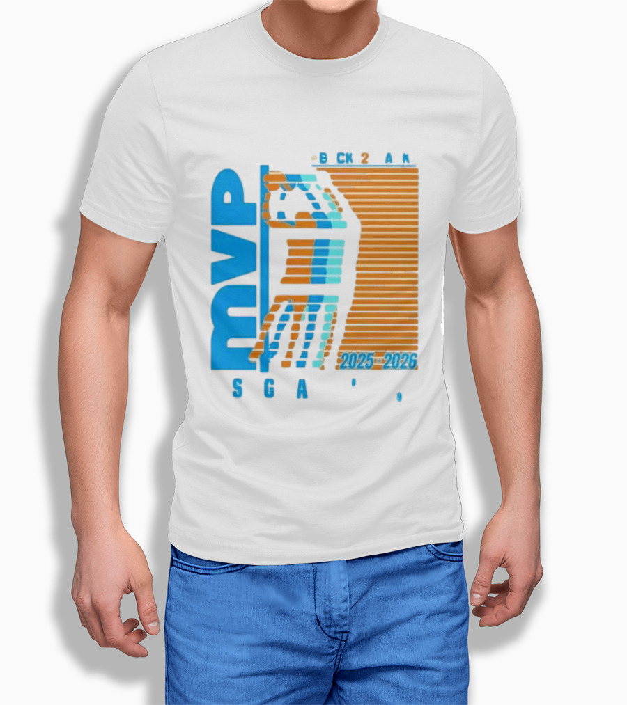 Shai Gilgeous Alexander Back 2 Back MVP 2025 2026 SGA T-Shirt