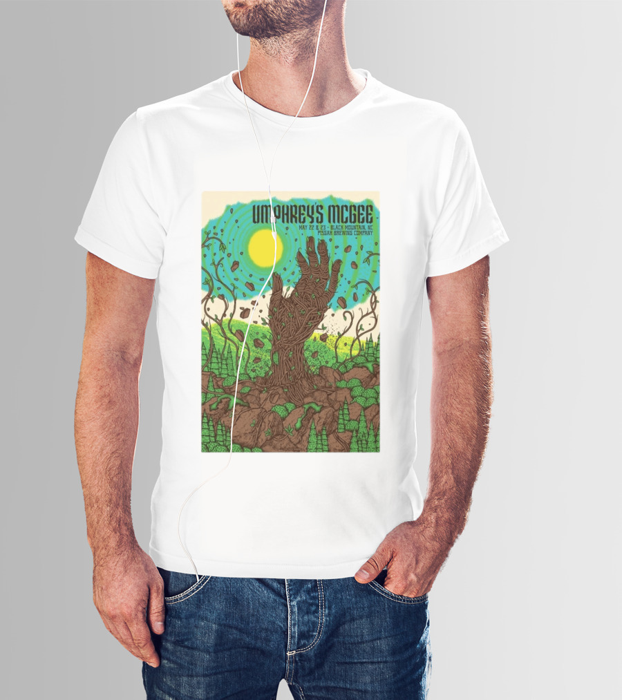Umphrey's McGee May 22 23 Black Mountain NC Pisgah Brewing Company Tour T-Shirt