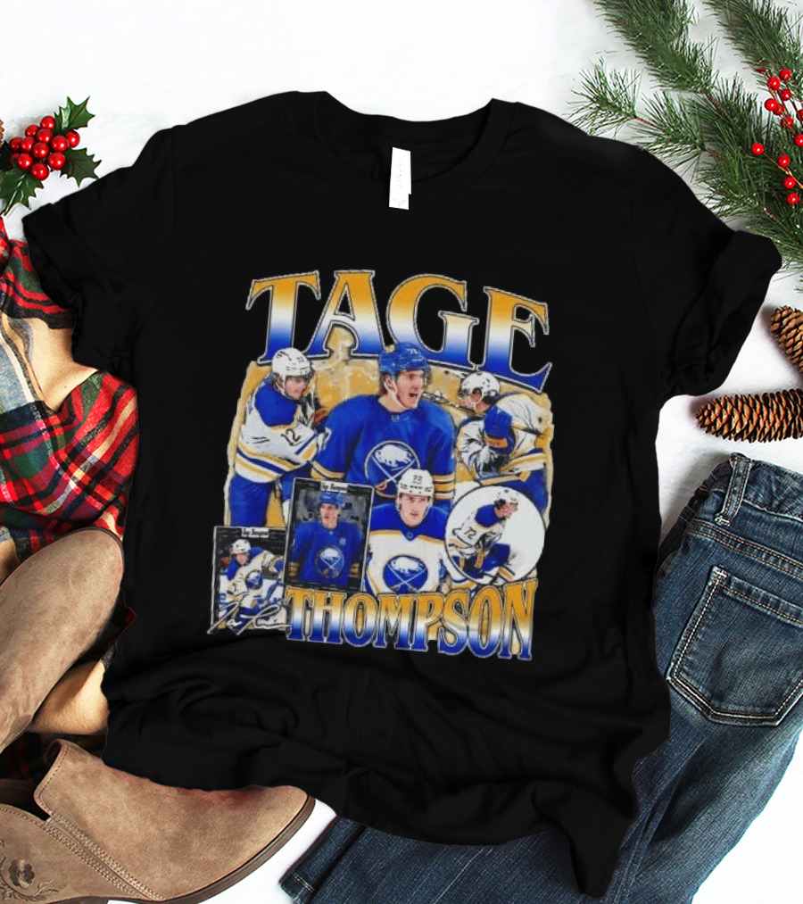 Tage Thompson Buffalo Sabres Hockey Collage T-Shirt