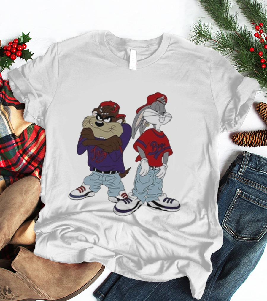 Bugs Bunny Taz Hip Hop Style Kriss Kross Outfits T-Shirt