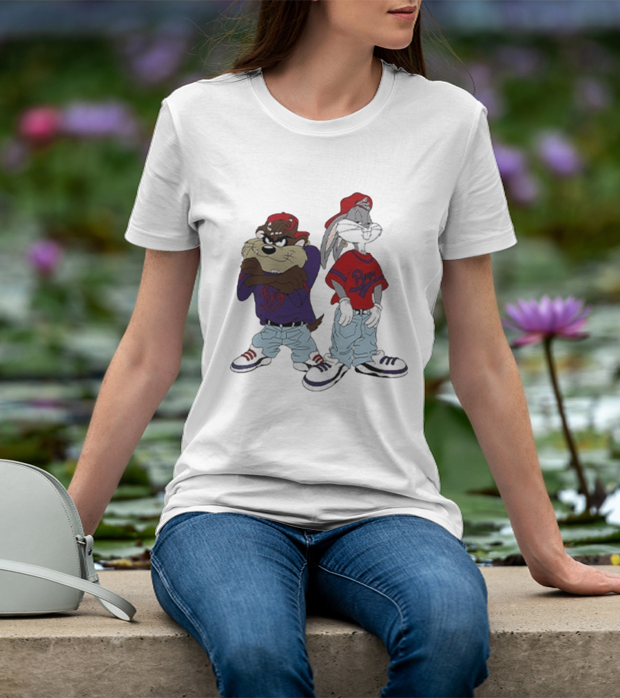 Bugs Bunny Taz Hip Hop Style Kriss Kross Outfits T-Shirt