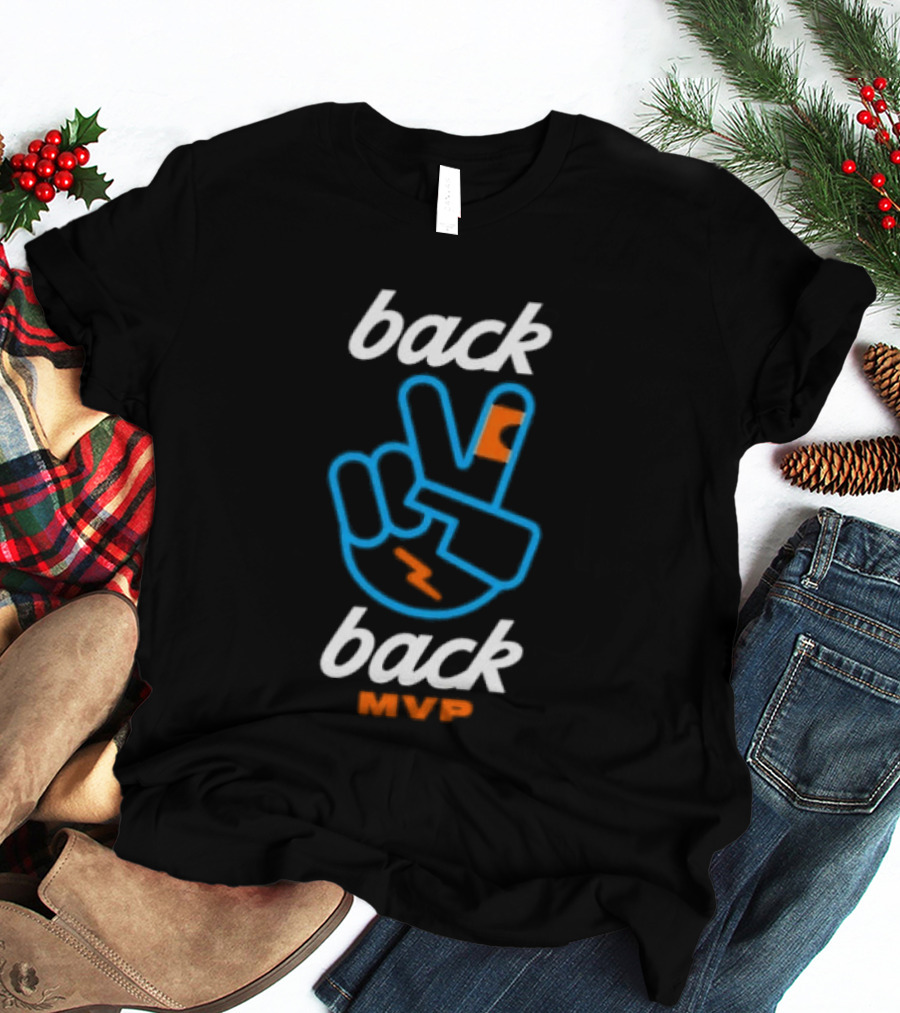 Back 2 Back MVP Piece Hand Shai Gilgeous Alexander T-Shirt