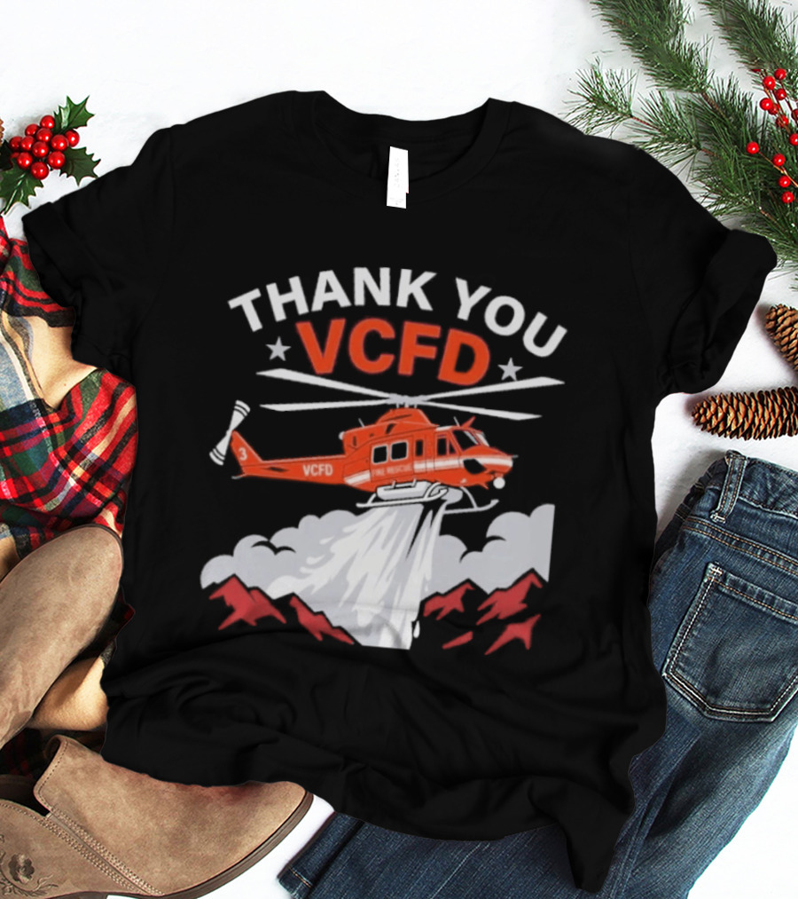 Thank You VCFD Helicopter Rescue T-Shirt
