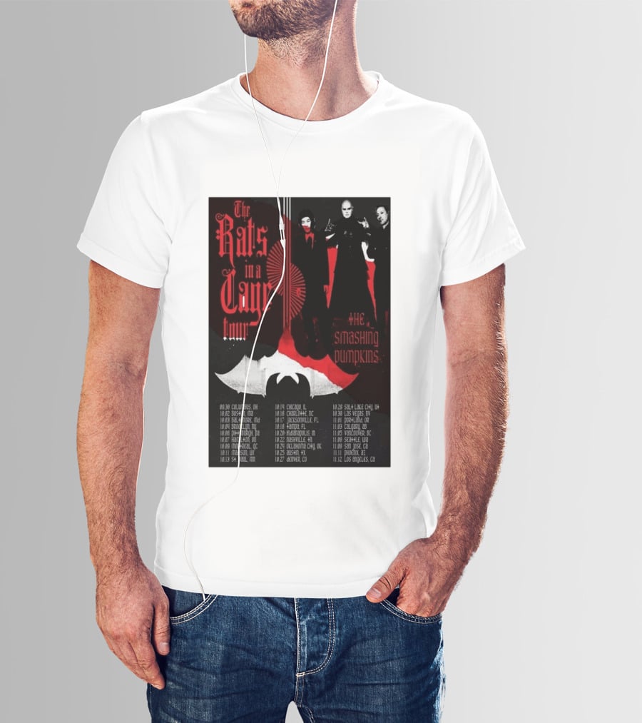 The Smashing Pumpkins Rats In A Cage Tour 2026 T-Shirt