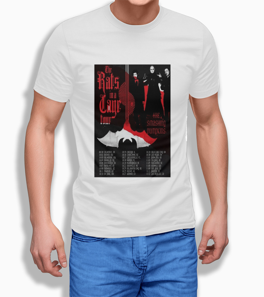 The Smashing Pumpkins Rats In A Cage Tour 2026 T-Shirt