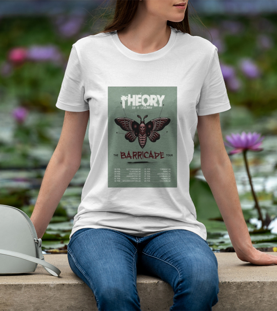 Theory Of A Deadman The Barricade Tour 2027 Dates And Locations T-Shirt