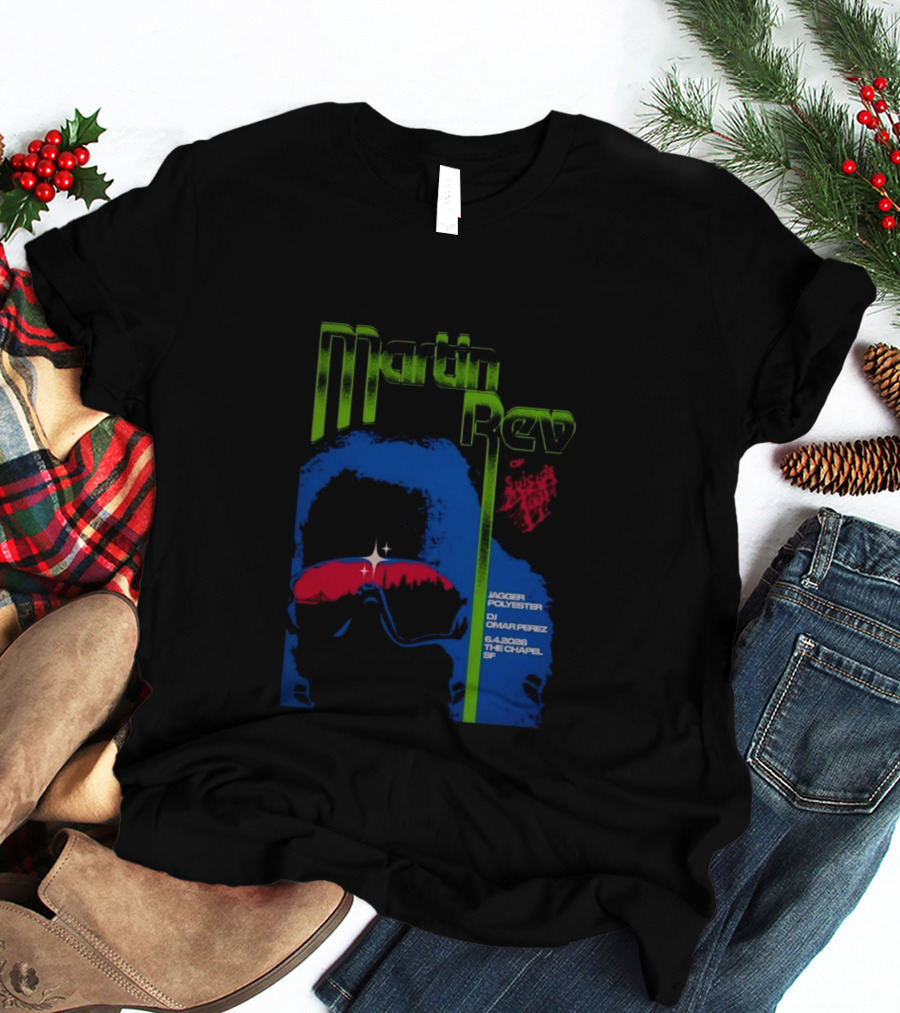 Martin Rev Suicide 6 4 2026 The Chapel SF Jagger Polyester DJ Omar Perez T-Shirt