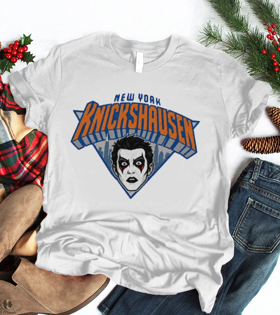 New York Knickshausen Danhausen Face NBA Basketball T-Shirt