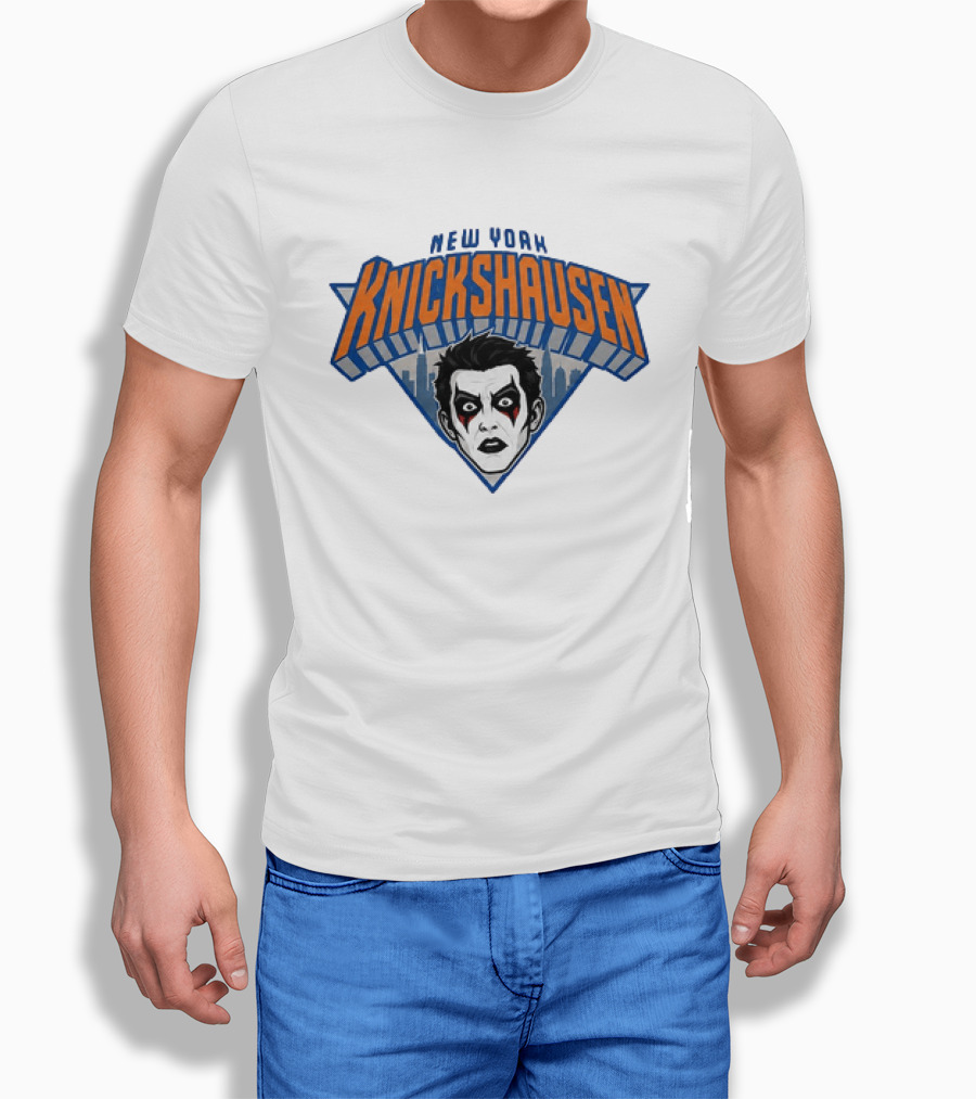 New York Knickshausen Danhausen Face NBA Basketball T-Shirt