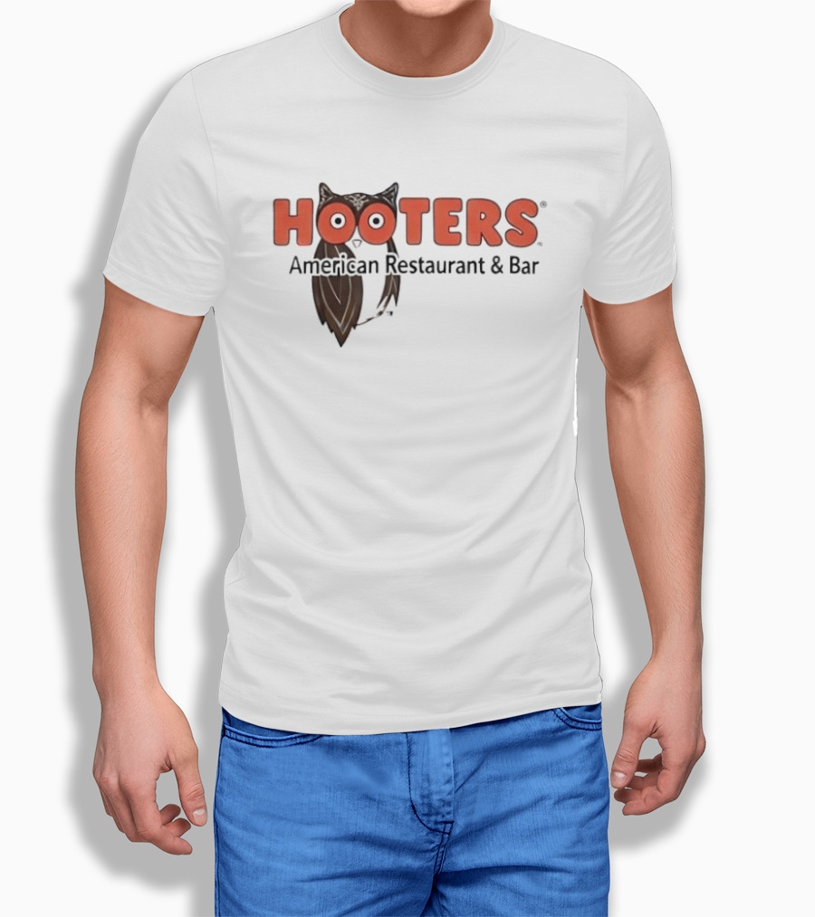 Hooters American Restaurant And Bar Owl Icon Trademark T-Shirt