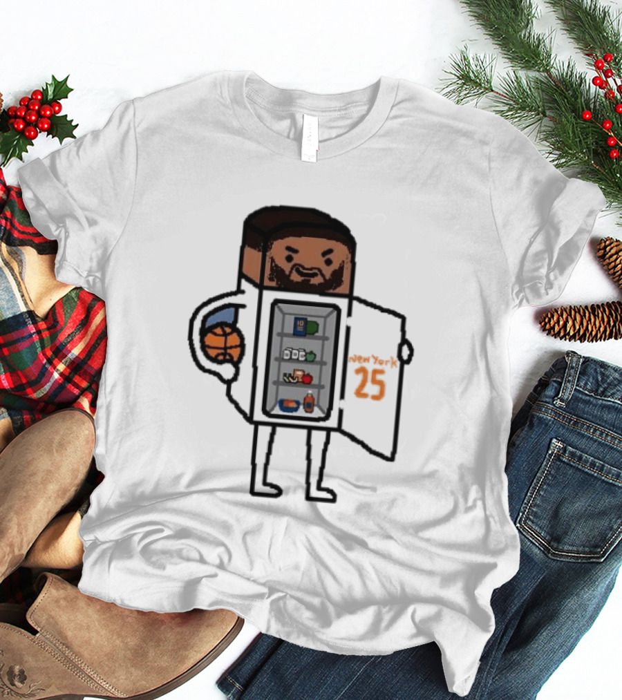 Mikal Bridges Fridge Doodle Knicks Basketball T-Shirt