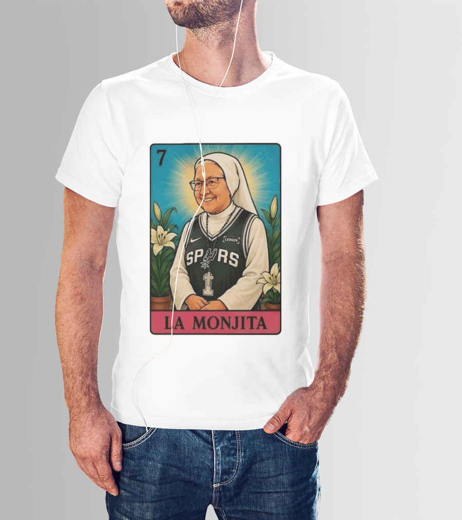 Salesian Sisters La Monjita Spurs Basketball Legend T-Shirt